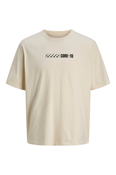 Jack&Jones 12269989 JCOFLASH TEE SS CREW Erkek T-Shirt bej