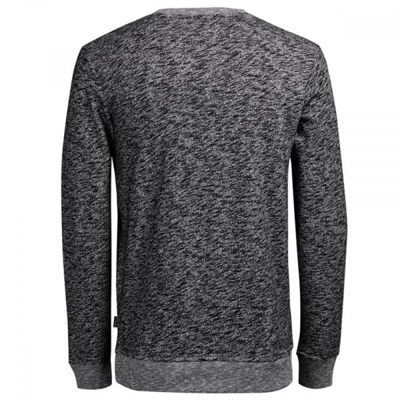 Jack&Jones Jorclemens Sweat Crew 12112149 Erkek Siyah Beyaz Sweatshirt Siyah Beyaz