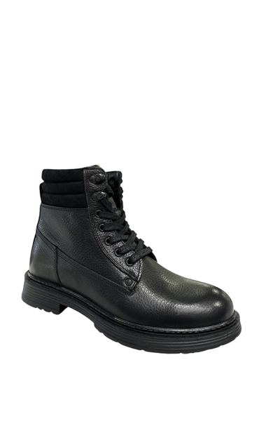 James Franco 2105188 M 510 Siyah Hakiki Deri Erkek Bot Siyah