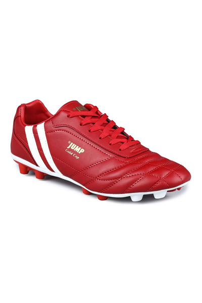 Jump 13256 Çim Halı Saha Futbol Ayakkabısı Kırmızı Beyaz