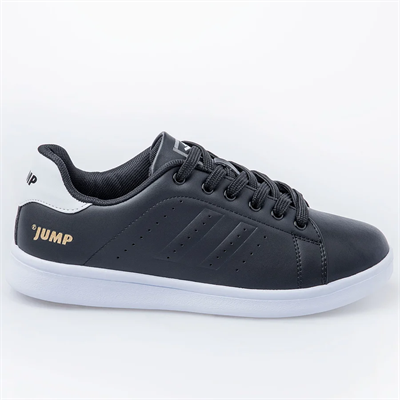 Jump 15306-C JA315306128CT Siyah Kadın Günlük Ayakkabı Siyah Beyaz