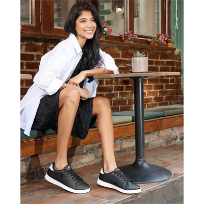 Jump 15306-C JA315306128CT Siyah Kadın Günlük Ayakkabı Siyah Beyaz