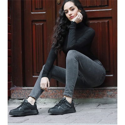 Jump 27429-B JA327429121BT Siyah Kadın Günlük Ayakkabı Siyah