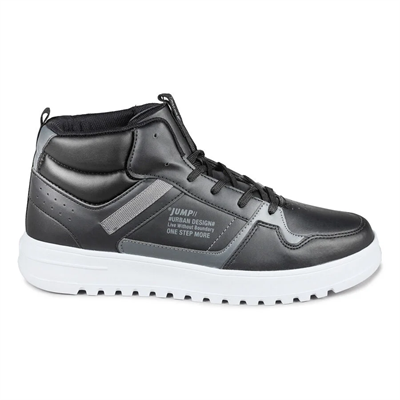 Jump 27430 - JA127430121CT Siyah-Beyaz  Erkek Sneaker Günlük Spor Ayakkabı Siyah Beyaz