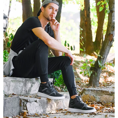 Jump 27430 - JA127430121CT Siyah-Beyaz  Erkek Sneaker Günlük Spor Ayakkabı Siyah Beyaz