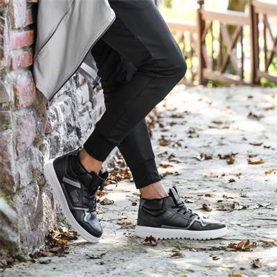 Jump 27430 - JA127430121CT Siyah-Beyaz  Erkek Sneaker Günlük Spor Ayakkabı Siyah Beyaz