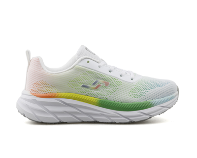 Jump 28052 A-White Yellow Mint Kadın Yürüyüş Ayakkabısı Beyaz Yeşil