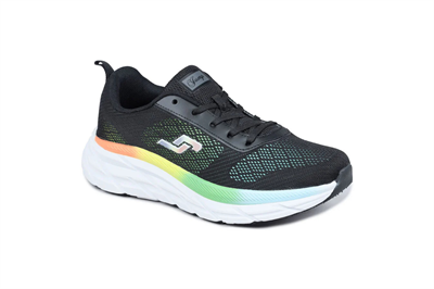 Jump 28052 E-Black White Kadın Yürüyüş Ayakkabısı Siyah