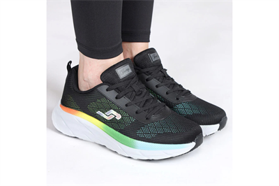 Jump 28052 E-Black White Kadın Yürüyüş Ayakkabısı Siyah