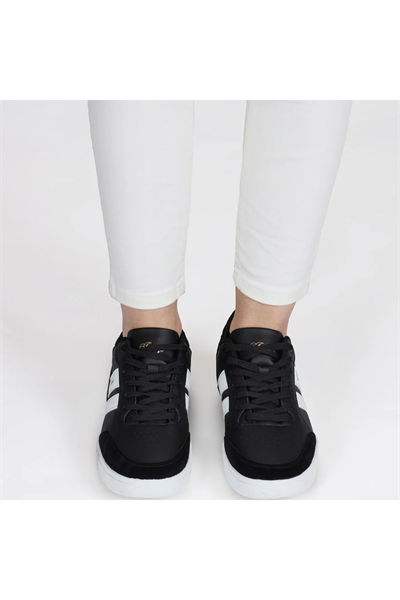 Jump 28147 Kadın B-Black Yellow Kadın Günlük Giyim Ayakkabı Siyah Beyaz