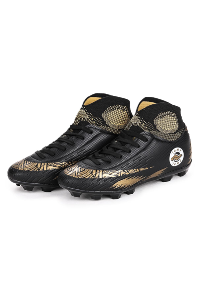 Jump 28365/D Siyah Gold  Erkek Halı Saha Ayakkabısı Siyah Sarı