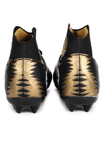 Jump 28365/D Siyah Gold  Erkek Halı Saha Ayakkabısı Siyah Sarı