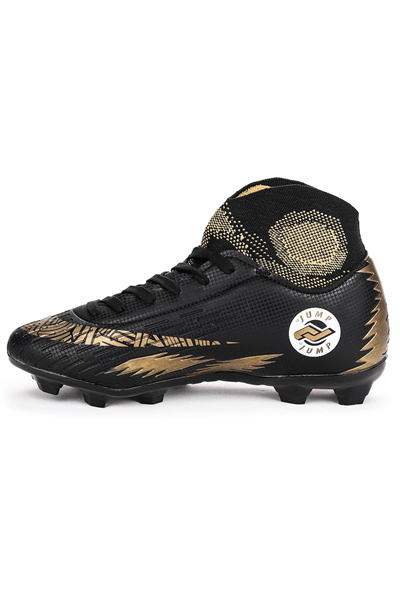 Jump 28365/D Siyah Gold  Erkek Halı Saha Ayakkabısı Siyah Sarı