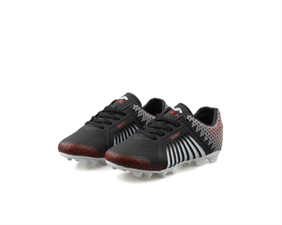 Jump 28377 A-Siyah Erkek Halı Saha Ayakkabı Siyah Kırmızı