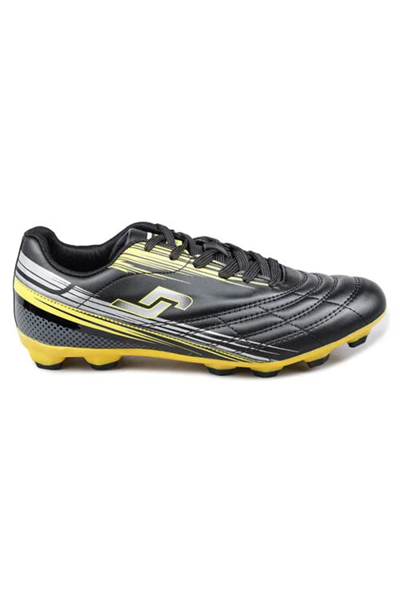 Jump 28593 Halı - Çim Saha Krampon Futbol Ayakkabısı Siyah Sarı