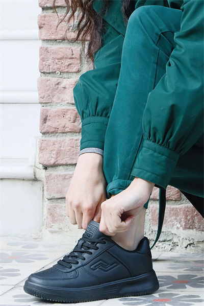 Jump JM-21516-B JA321516121BT Siyah  Kadın Günlük Giyim Ayakkabı Siyah