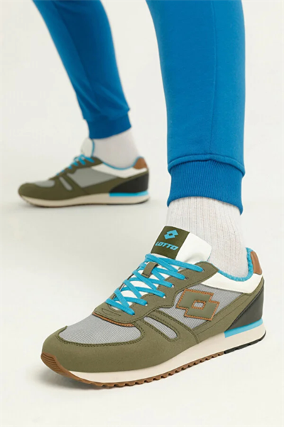 Lotto Coslada 2 FX / 101115094 Haki-Mavi Günlük Giyim Ayakkabı Sneaker Gri Mavi