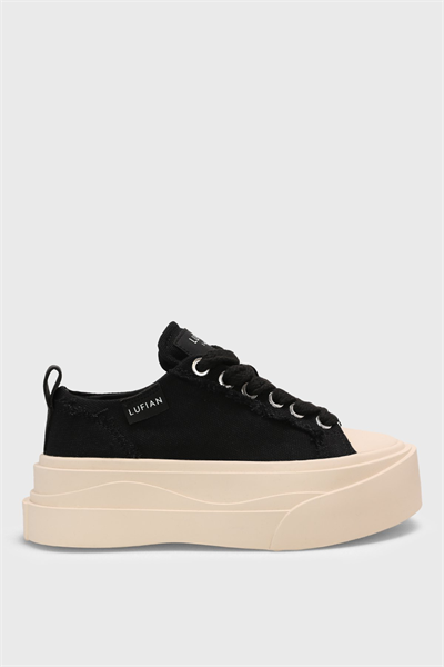 Lufian 121230027 VICTORIA  Kadın Sneaker Ayakkabısı Siyah Beyaz