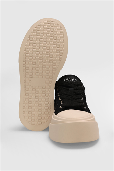 Lufian 121230027 VICTORIA  Kadın Sneaker Ayakkabısı Siyah Beyaz