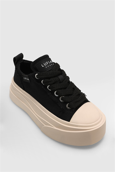 Lufian 121230027 VICTORIA  Kadın Sneaker Ayakkabısı Siyah Beyaz