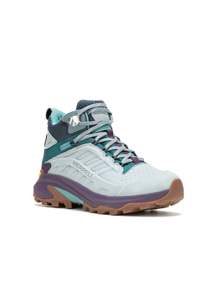 Merrell J038222 MOAB SPEED 2 LTR MID WP Kadın Outdoor Yürüyüş botu Gri Mor