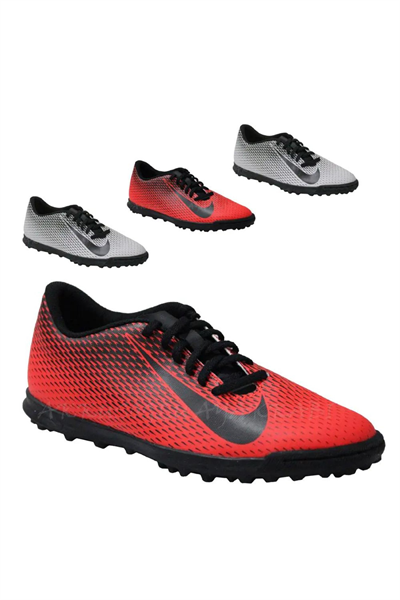 Nike Bravata II TF JR Erkek Halı Saha Ayakkabısı Kırmızı Siyah
