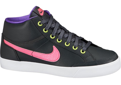 Nike Capri 3 Mid Ltr (GS) 580411 006 Kadın Günlük Ayakkabı Siyah Pembe