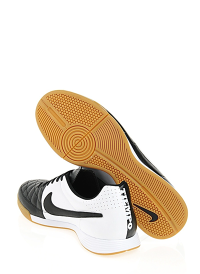 Nike Tiempo Genio Leather IC Erkek Futbol Ayakkabısı Siyah Sarı