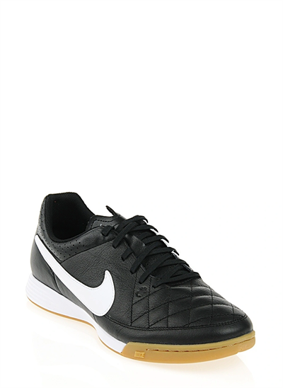 Nike Tiempo Genio Leather IC Erkek Futbol Ayakkabısı Siyah Sarı