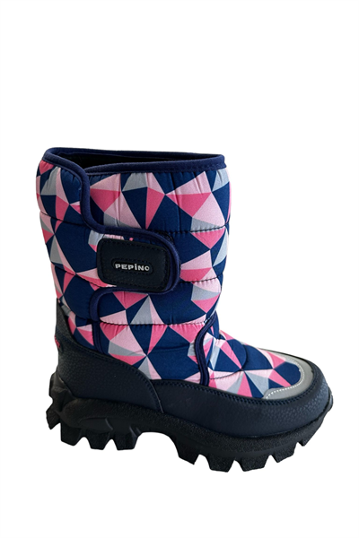 Pepino FK22-1377 Filet Çizme Lacivert Fuşya Kız Çocuk Bot Lacivert Pembe