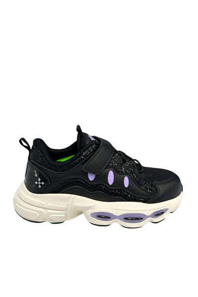 Pepino FK24-1751 Kız Çocuk Spor Ayakkabı Siyah Mor