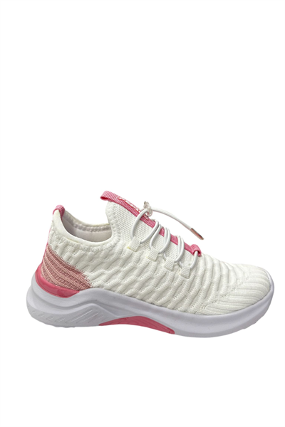 Pepino FY23-1419 Krem Pudra Kız Çocuk Spor Ayakkabısı Beyaz Pembe
