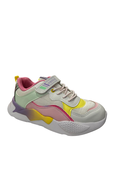 Pepino FY23-1424 Beyaz Pembe Kız Çocuk Spor Ayakkabısı Beyaz Pembe