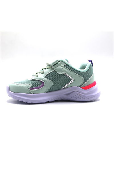 Pepino FY23-1425 Su Yeşili Fosfor Fuşya Kız Çocuk Spor Ayakkabı Gri