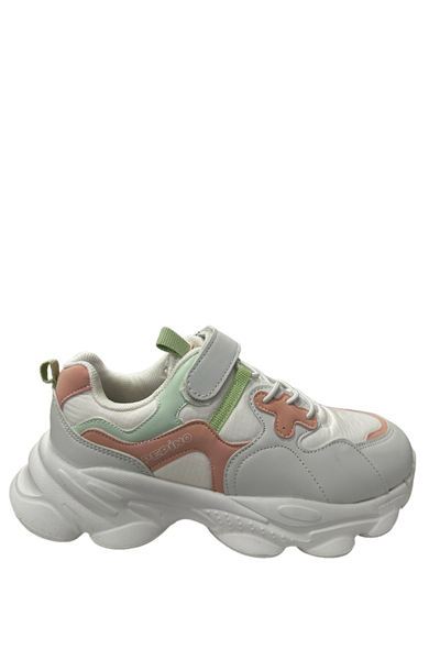 Pepino FY23-1440 Beyaz Pudra Kız Çocuk Spor Ayakkabısı Beyaz Pembe