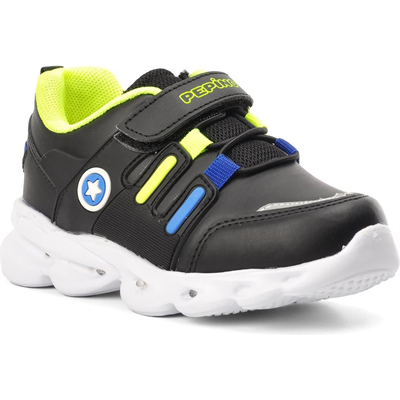 Pepino Kids PK22-1352 Patik Çocuk Spor Ayakkabı Siyah Sarı