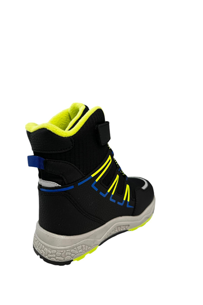 Pepino PK24-1361 Patik Erkek Çocuk Kar Botu Siyah Sarı