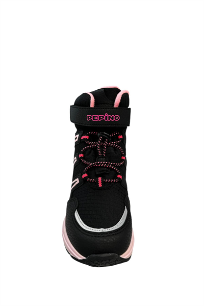 Pepino PK24-1361 Patik Kız Çocuk Kar Botu Siyah Pembe