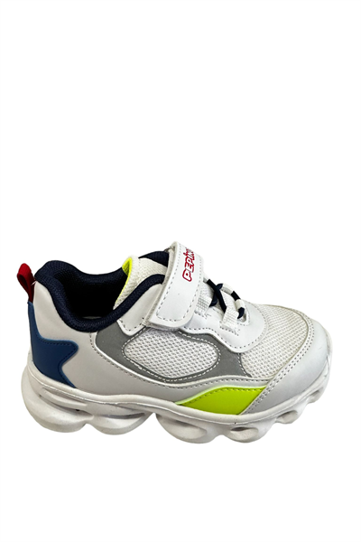 Pepino PY23-1253 Beyaz Lacivert Saks Erkek Çocuk  Patik Spor Ayakkabı Beyaz Lacivert