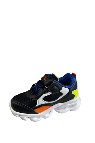 Pepino PY23-1253 Lacivert Saks Turuncu Erkek Çocuk Spor Ayakkabısı Lacivert Turuncu