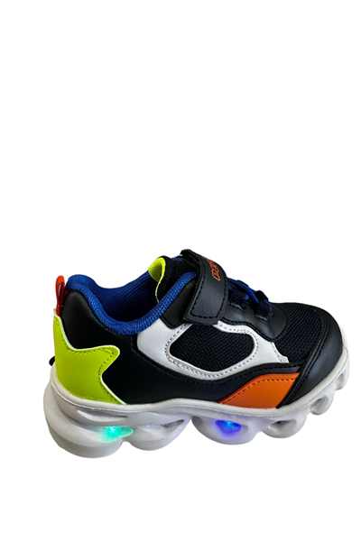 Pepino PY23-1253 Lacivert Saks Turuncu Erkek Çocuk Spor Ayakkabısı Lacivert Turuncu