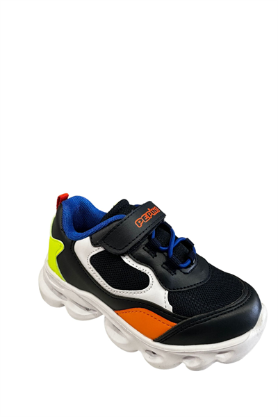 Pepino PY23-1253 Lacivert Saks Turuncu Erkek Çocuk Spor Ayakkabısı Lacivert Turuncu
