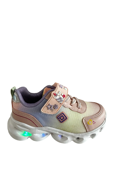 Pepino PY23-1415 Pudra Lila Kız Çocuk  Spor Ayakkabı pudra