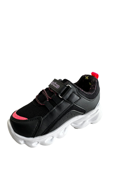 Pepino PY23-1459 Siyah Gümüş Erkek Çocuk Patik Spor Ayakkabı Siyah gümüs