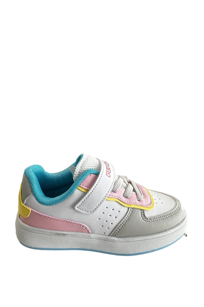 Pepino PY23-964 Beyaz Pembe Turkuaz Kız Çocuk Spor Ayakkabı Beyaz Pembe
