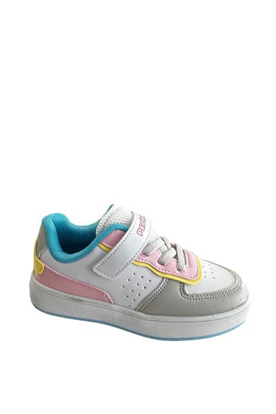 Pepino PY23-964 Beyaz Pembe Turkuaz Kız Çocuk Spor Ayakkabı Beyaz Pembe