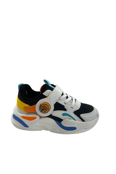 Pepino PY24-1618 Patik Erkek Çocuk Spor Ayakkabısı Beyaz Mavi