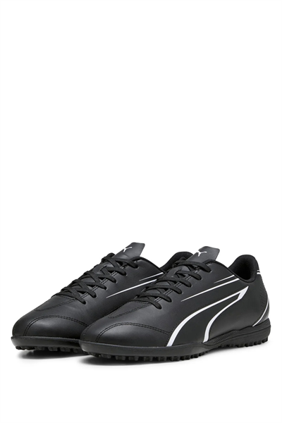 Puma 107484 01 VITORIA TT Erkek Halısaha Ayakkabısı Siyah Beyaz