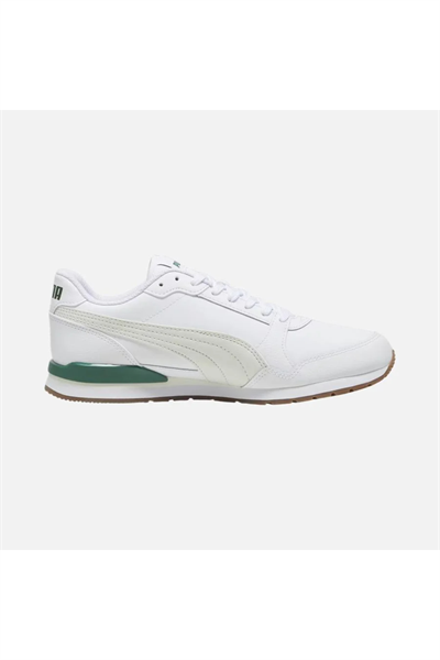 Puma 384855 22 ST Runner v3 L Erkek Sneaker Beyaz Yeşil