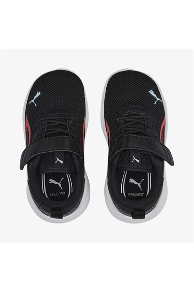 Puma 387388 03 All-Day Active AC+ Inf Çocuk Spor Ayakkabısı Siyah Beyaz